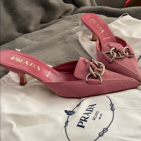 Prada Heels Size 7M Comes with two dust bags - Picture 5 of 5